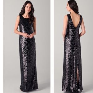 NWOT Rachel Zoe sequin floor length evening gown